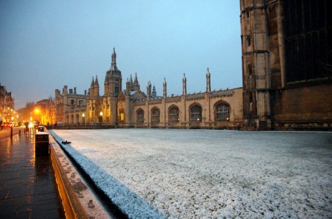 Kings College In The Snow